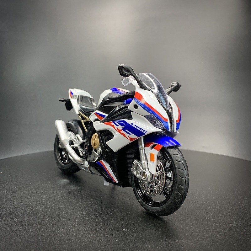 XE MÔ HÌNH - MOTO BMW Cá Voi Sát Thủ S1000RR 2020 tỷ lệ 1:12, Có Đèn và Âm Thanh CHLstore Mô Hình Xe Đua