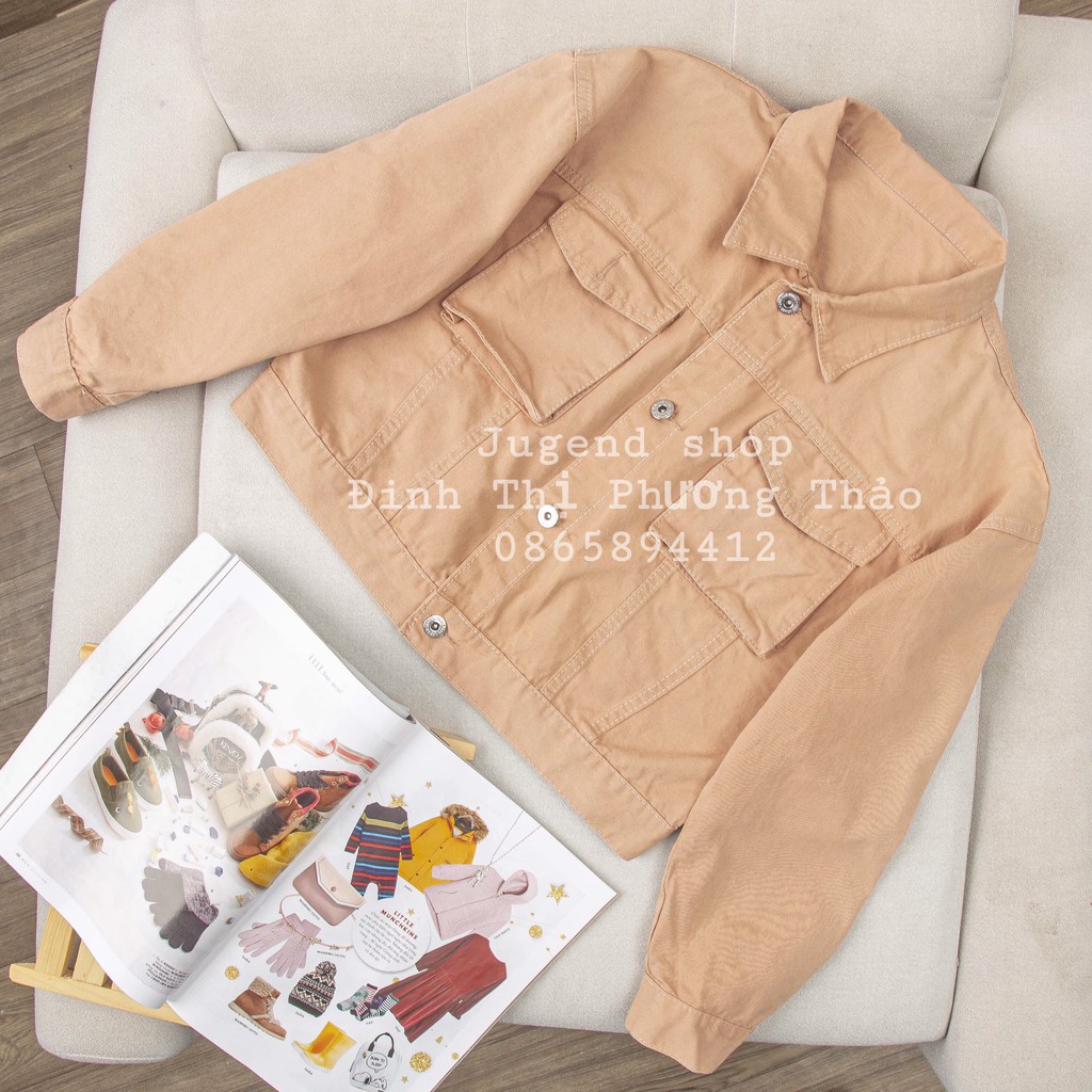 [ẢNH THẬT] Áo Khoác Nữ chất KAKI THÁI LAN có TÚI NẮP cao cấp 9 màu phong cách trẻ trung năng động | BigBuy360 - bigbuy360.vn