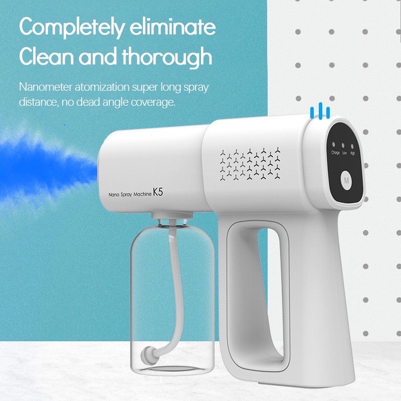 Súng Khử Khuẩn K5 Hàng Chuẩn - Khử Bắn Cồn Có Đèn UV - Khử Khuẩn Toàn Thân Và Vật Dụng - Vật Tư Cần Thiết CHo Gia Đình | BigBuy360 - bigbuy360.vn