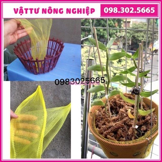 20 túi lưới lót chậu trồng hoa phong lan