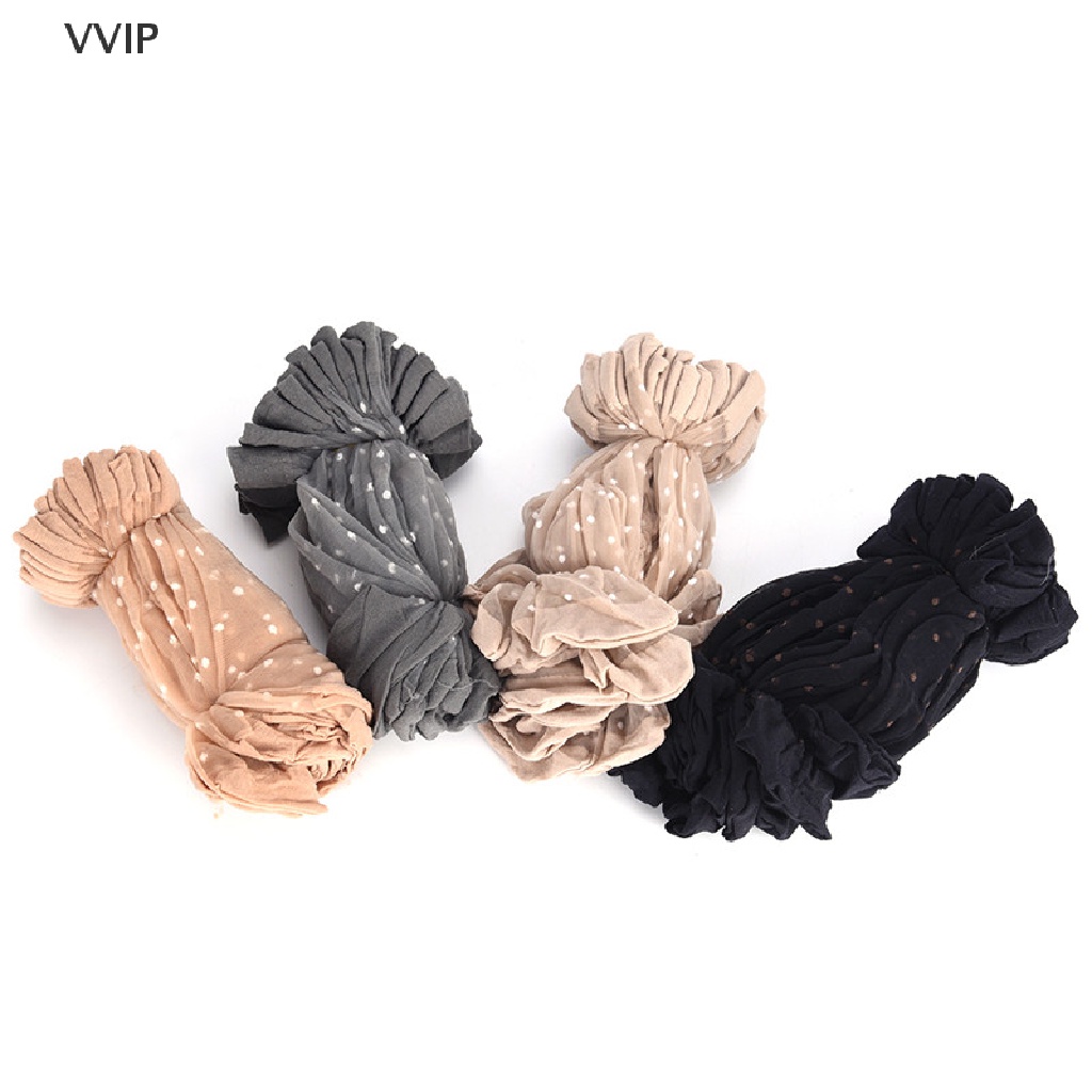 Set 10 Đôi Tất Ren Trong Suốt Chấm Bi Xinh Xắn Cho Nữ