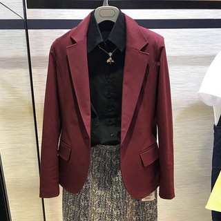 [SẴN M]Vest Blazer Đỏ Thu Đông Hàn Quốc