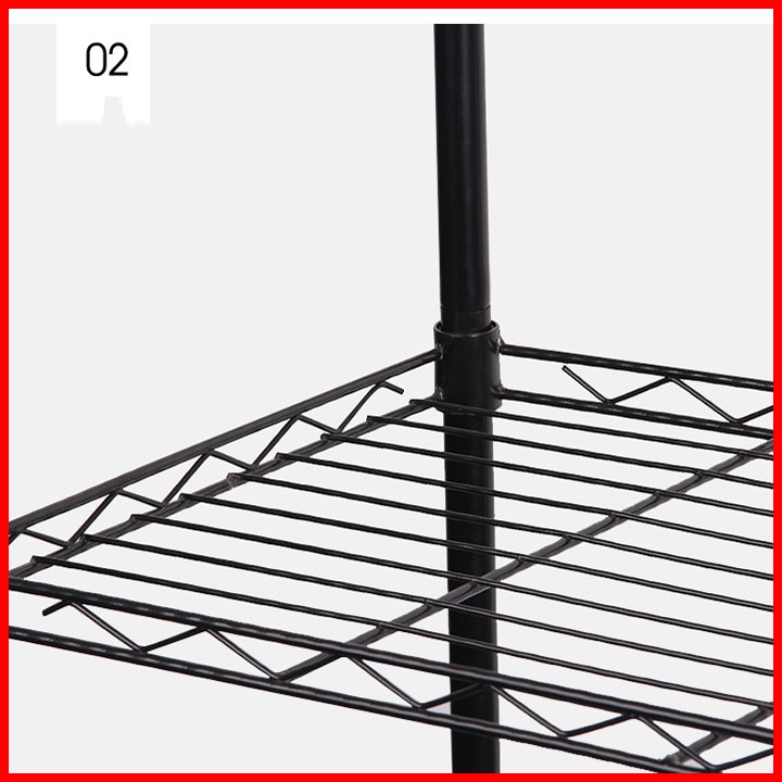 Kệ Sắt Đa Năng 4, 5 tầng nhà bếp, phòng khách thiết kế tiện lợi kích thước 60x30x160cm
