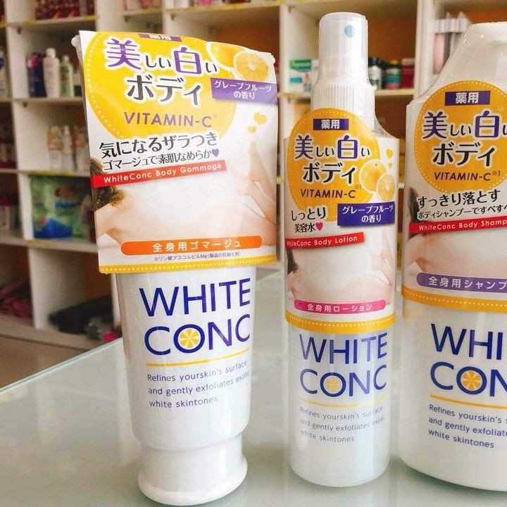 Tẩy Da Chết White Conc - Tẩy Tế Bào Chết Dưỡng Trắng Da Toàn Thân White Conc Nhật Bản - myphamchinhhangladycare