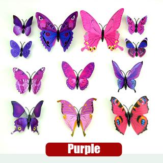 Decal Dán Tường Hình Bướm 3d