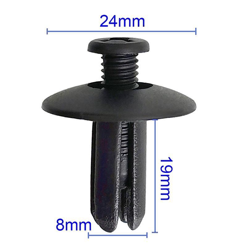 Set 50 ốc vít nhựa 8mm cho xe hơi 💯 chất lượng loại 1