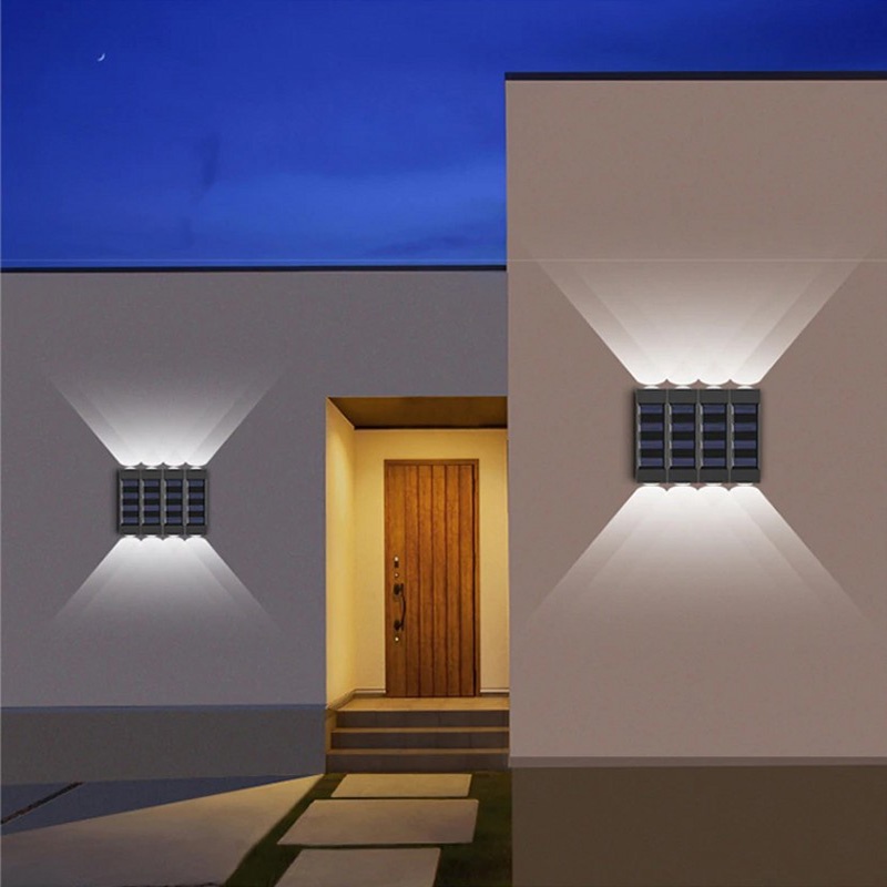 Đèn LED Treo Tường Sử Dụng Năng Lượng Mặt Trời Chống Nước Hình Chữ Nhật