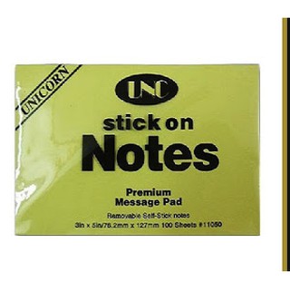Giấy note UNC (3x2, 3x3, 3x5) vàng