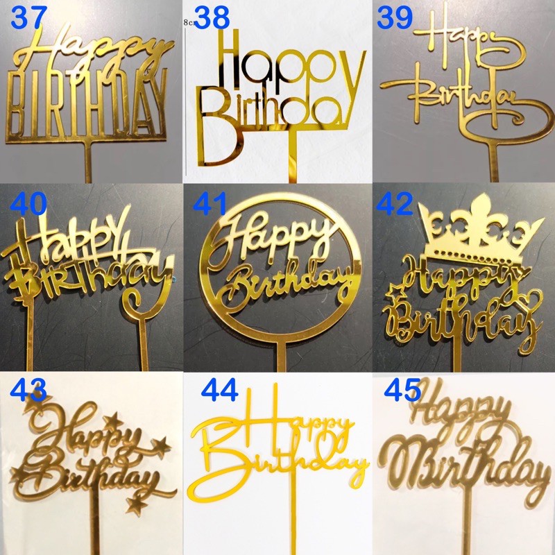 ️ happy birthday Sign Cake Topper