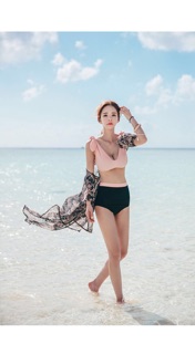 Bikini áo tắm 2 mảnh eo cao gen bụng