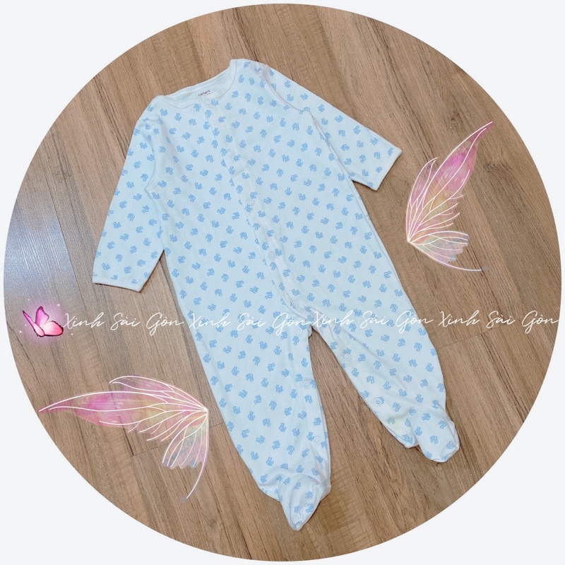 6-9m Bodysuit / Sleepsuit bộ áo liền quần kèm vớ cho bé từ 7-9kg