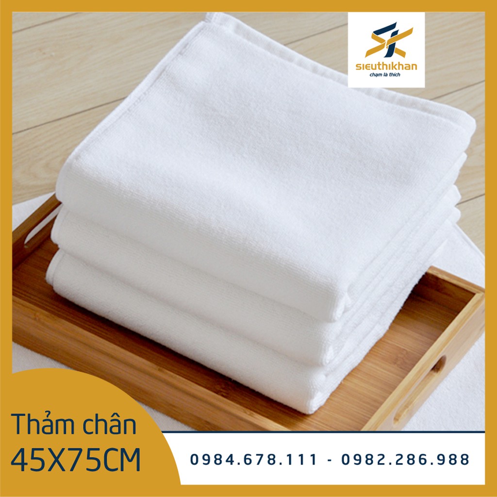 Thảm chân khách sạn NamyA kích thước 45*75cm, chất liệu 100% cotton se 4 dùng cho khách sạn 3-5 sao | SIÊU THỊ KHĂN