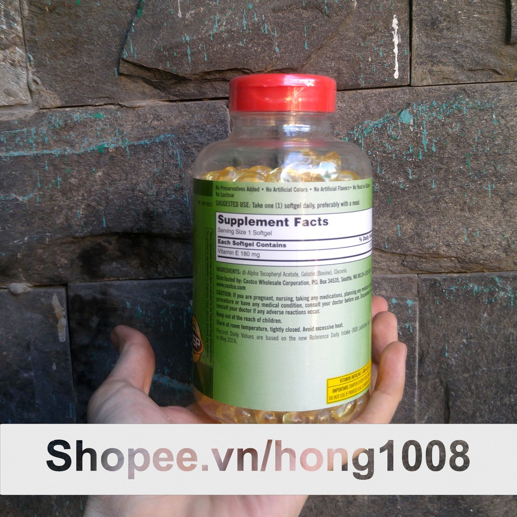 [Mã COSHOT27 giảm 10% đơn 300K] Viên Uống Vitamin E 400 IU 500 Viên Kirkland Của Mỹ - Đẹp Da Làm Chậm Lão Hóa ND | BigBuy360 - bigbuy360.vn
