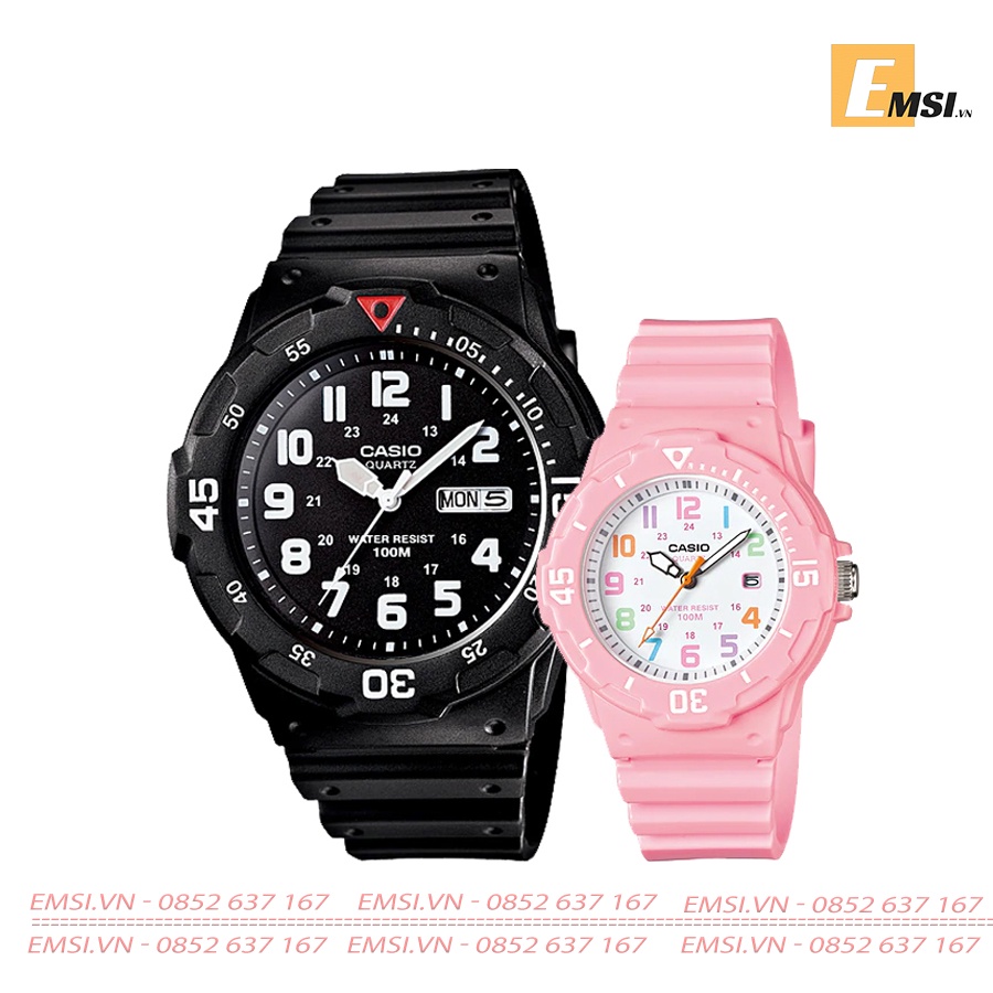 Đồng Hồ Cặp Đôi Casio MRW-200H-1BVDF & LRW-200H-4B2VDF EMSI.VN