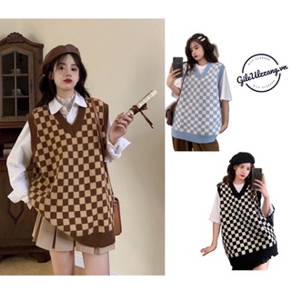Áo gile len nữ ,áo len không tay cho nữ RETRO phong cách trẻ trung
