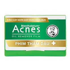 Phim Thấm Dầu Rohto Acnes Mentholatum Hộp 50 Tờ