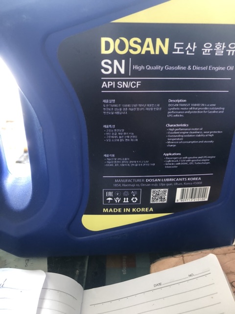 Nhớt (dosan 10ư40 cho máy xăng)