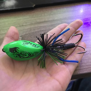Nhái nhảy câu lure cá lóc thái lan BULL 10gam, nhái nhảy lucky chống vướng câu lóc bông, moi cau ca loc gia