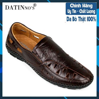 Giày Rọ Nam Da Bò Cao Cấp (BẢO HÀNH CHÍNH HÃNG 12 THÁNG)  PG1101-nâu