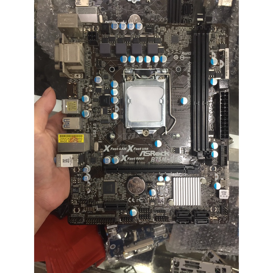 Combo Main B75 +CPU i5 2400+Ram 4g+fan-Hàng đẹp
