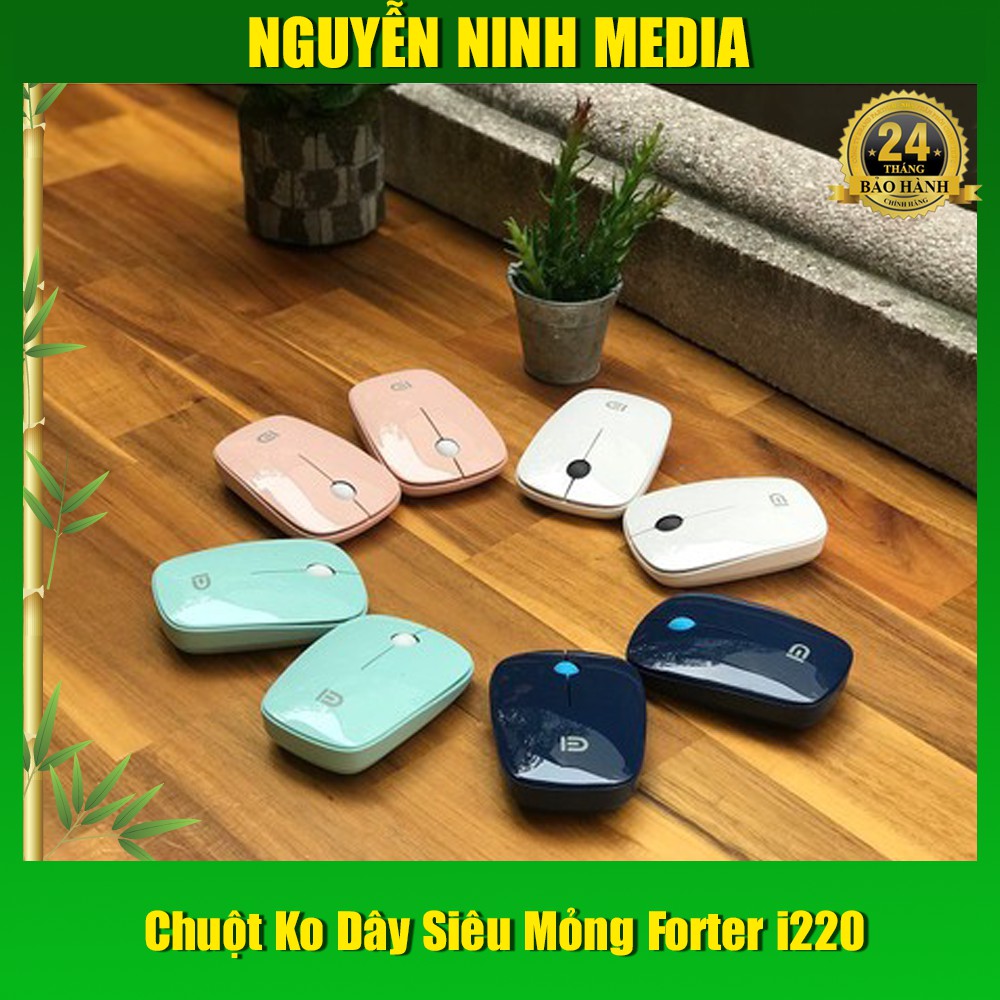 [Hàng Chính Hãng] Chuột Không Dây Siêu Mỏng Forter I220 (Bảo Hành 2 Năm 1 Đổi 1)