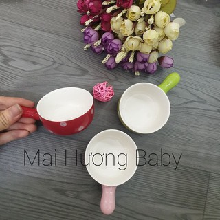 Bát đĩa ăn dặm cho bé bằng sứ