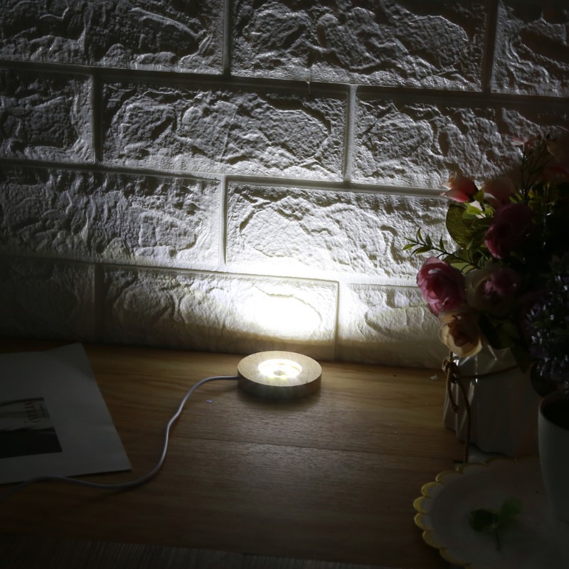 Đế Gỗ Tròn Trưng Bày Đồ trang trí