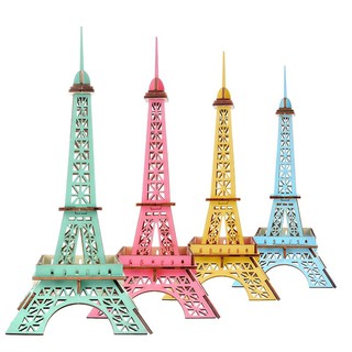 Đồ chơi lắp ráp 3D bằng gỗ mô hình Tháp Eiffel