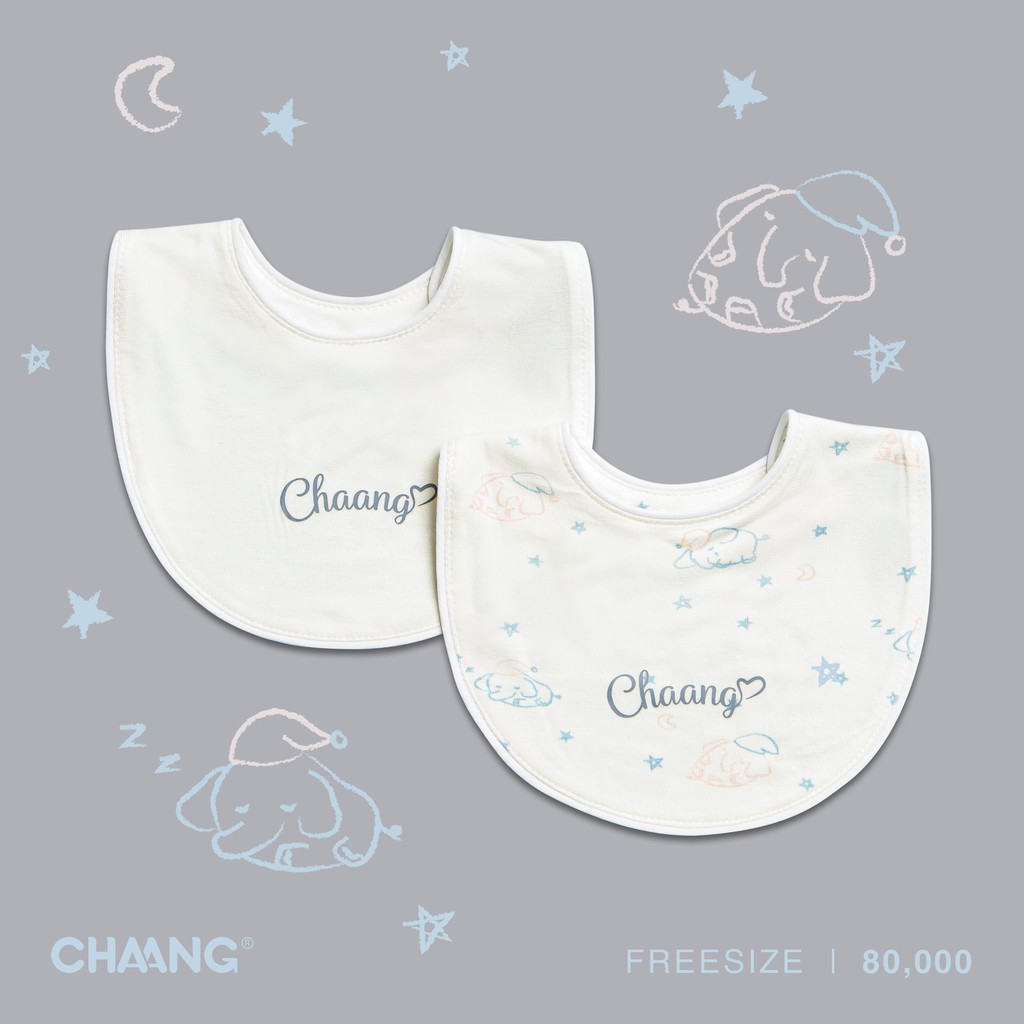 [CHAANG] Set 2 yếm tròn sơ sinh cho bé hãng Chaang, BST Chaang Dreamy 2021