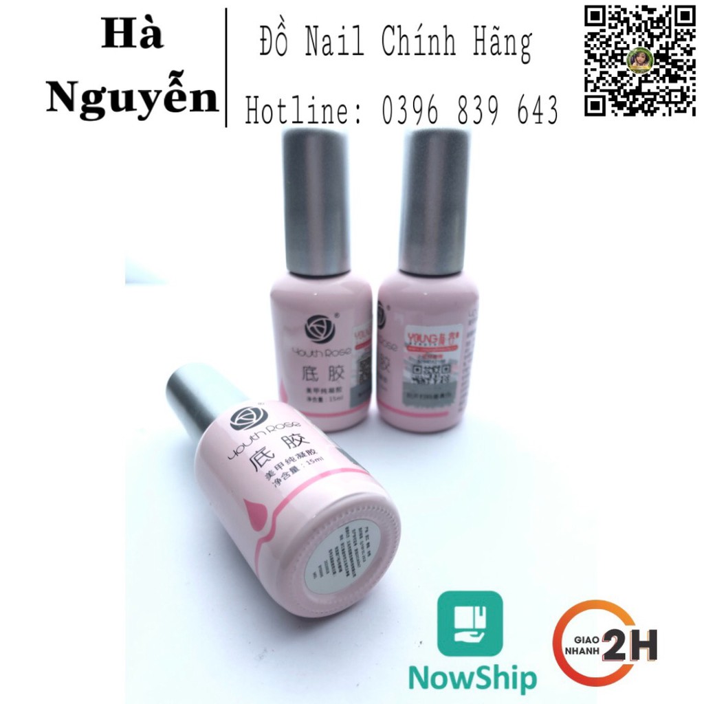 BASE Top Hoa HỒng, Base Liên Kết - Top Bóng Hoa Hồng Chai 15ml Bền Bóng [ HÀNG CHÍNH HÃNG ]