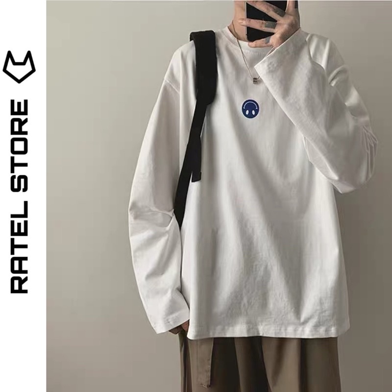 Áo Thun Local Brand Tay Dài Nam Nữ Icon Smile Unisex Form Rộng Mùa Hè