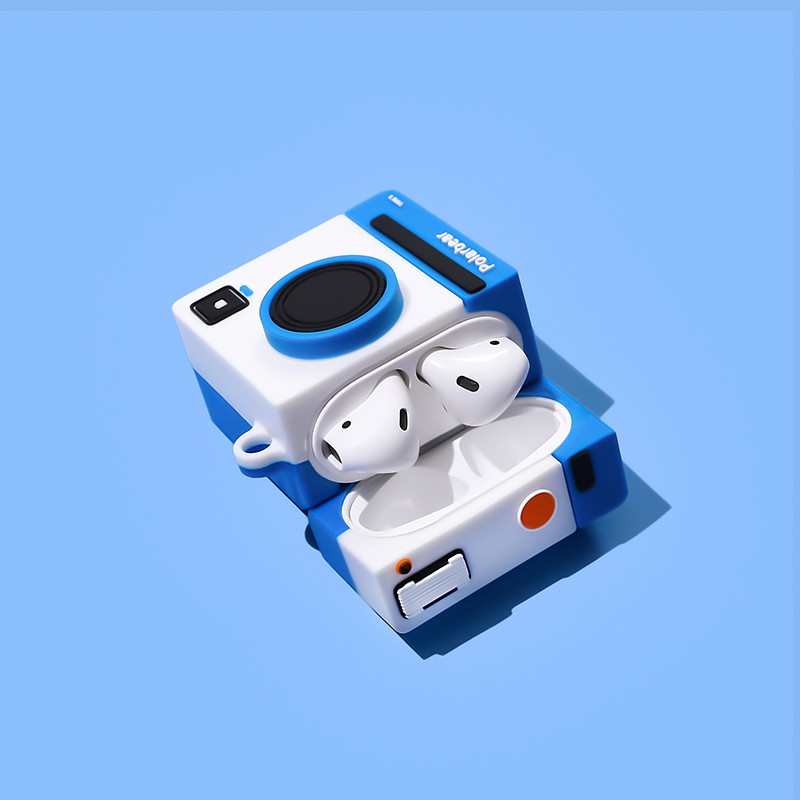 Ốp Tai Nghe Airpod 1 2 Pro Hình Máy Ảnh Polabear - Case Silicon Siêu Bền Đẹp