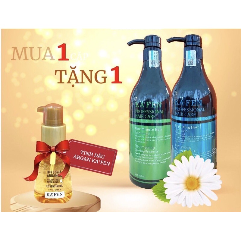 Cặp dầu gội + dầu xả KA'FEN của Đức dung tích 800ml  [ TẶNG KÈM TINH DẦU]