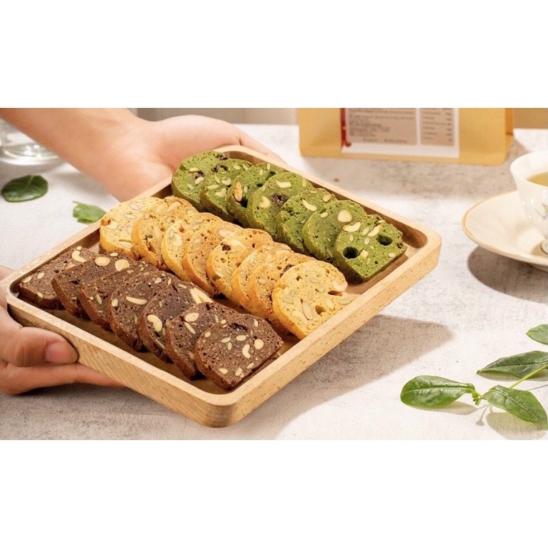 Bánh Biscotti đặc biệt, 3 vị vanila, matcha, cacao, phù hợp với người ăn kiêng, tập gym, body fitness. không sợ tăng cân | BigBuy360 - bigbuy360.vn