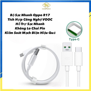 Bộ sạc cáp Oppo Type-C, bộ sạc nhanh tích hợp Công Nghệ VOOC 3.0  kiểm soát mạch điện hiệu quả 100%,không hại pin sạc.