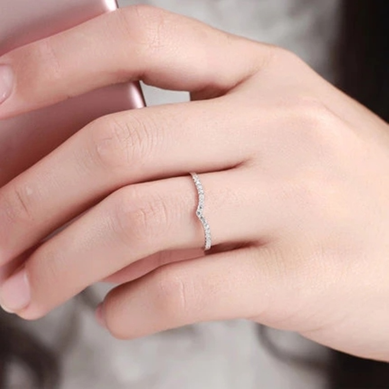 1 Nhẫn Hợp Kim Đính Kim Cương Nhân Tạo Thời Trang Dành Cho Nữ