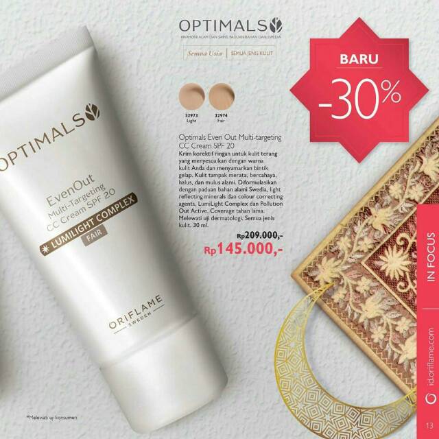 (hàng Mới Về) Kem Cc Chống Nắng Spf 20 Làm Đều Màu Da