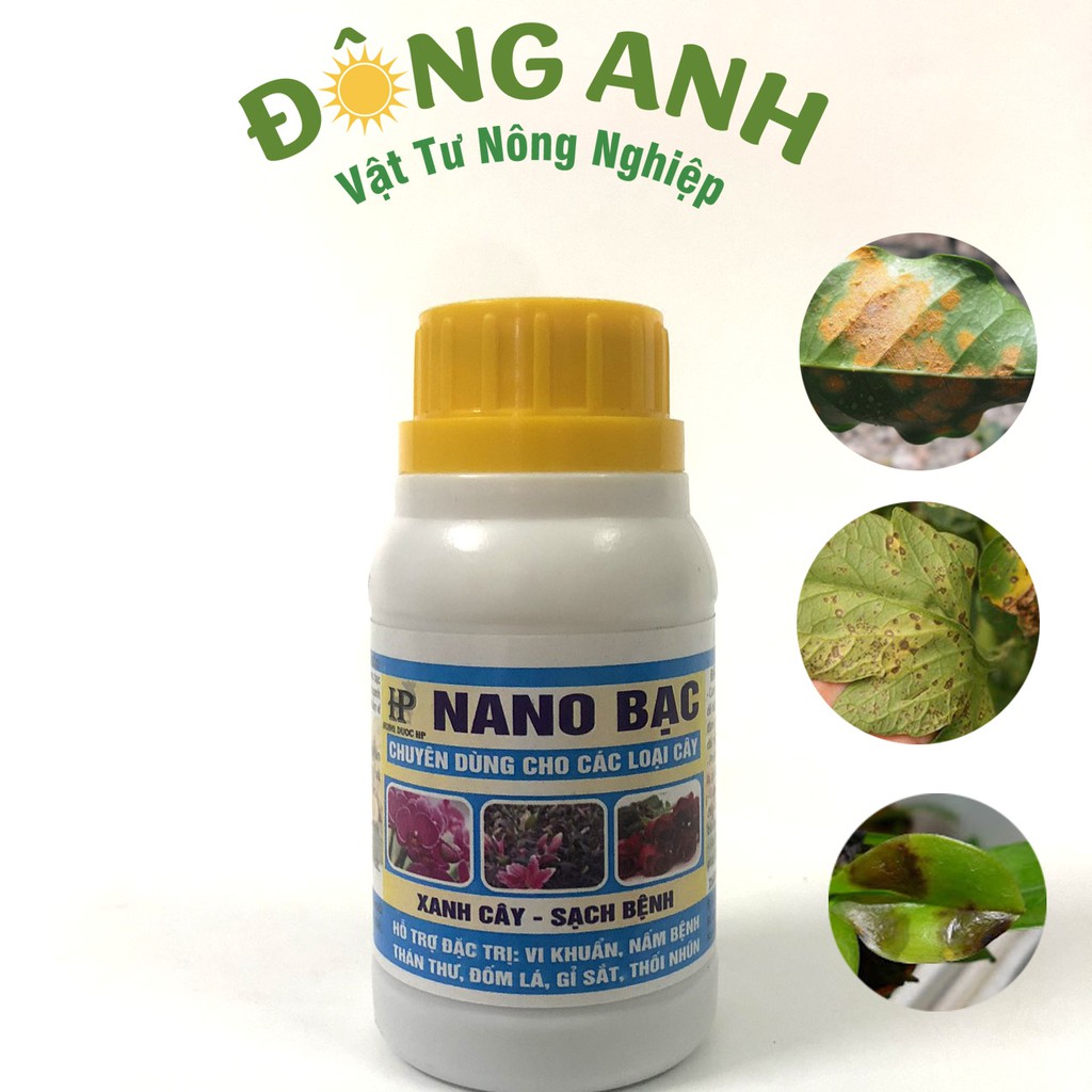 Nano Bạc HP -Xanh cây - Sạch bệnh(đặc trị vi khuẩn, nấm bệnh,thán hư, đốm lá,thối nhũn) hiệu quả cho mọi loại cây trồng)