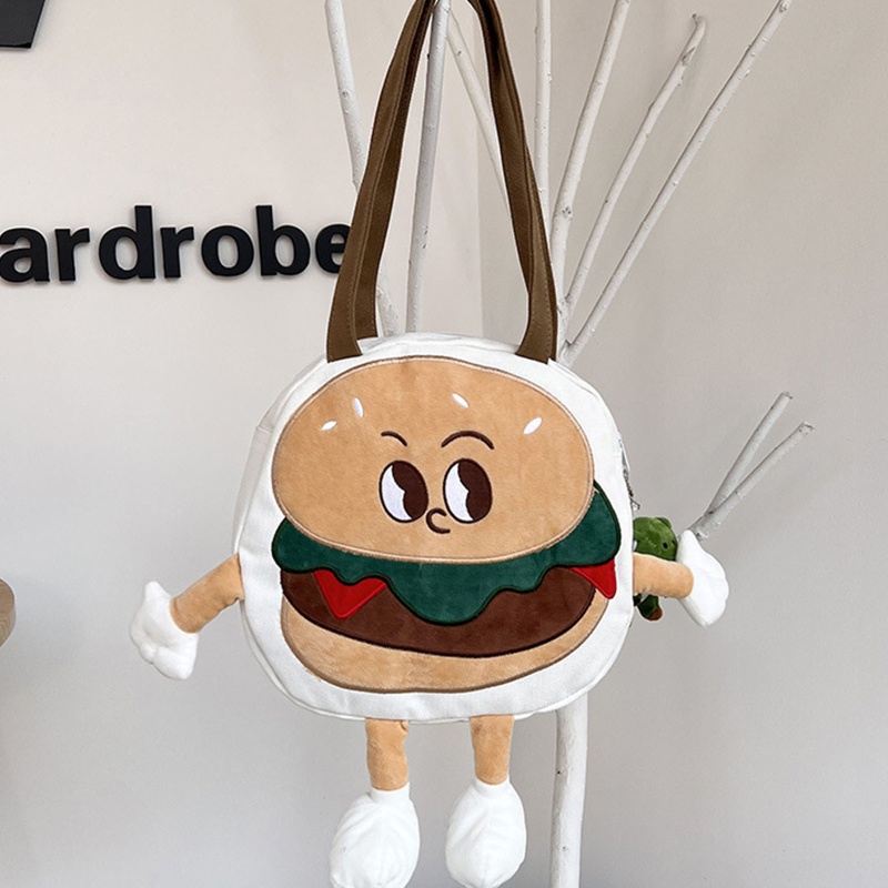 Túi Đeo Vai Nữ Hình Hamburger Thời Trang Giá Đỡ