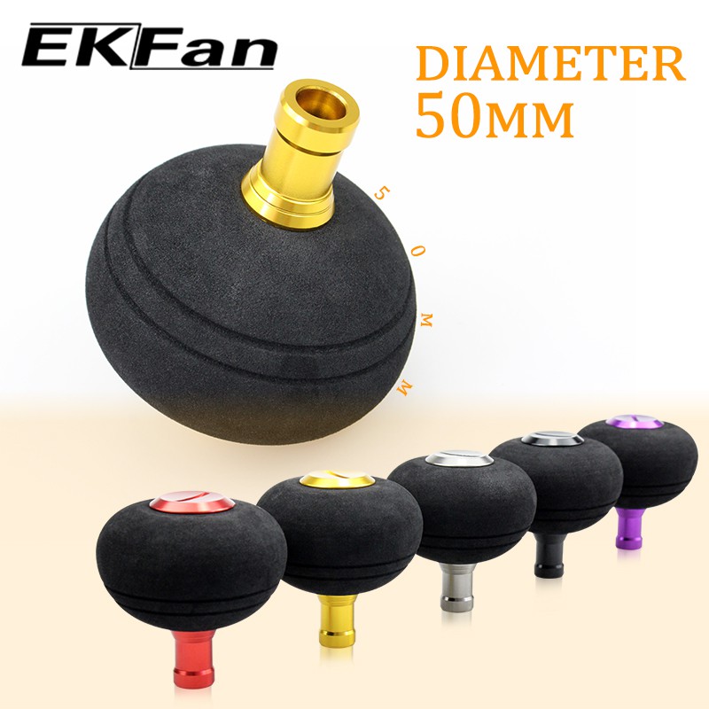 EKfan Fishing Reel Handle EVA Knob 40 / 50MM để Spinning Reel Fishing Rocker Knob For shimano và Daiwa Spinning Reel bộ phận