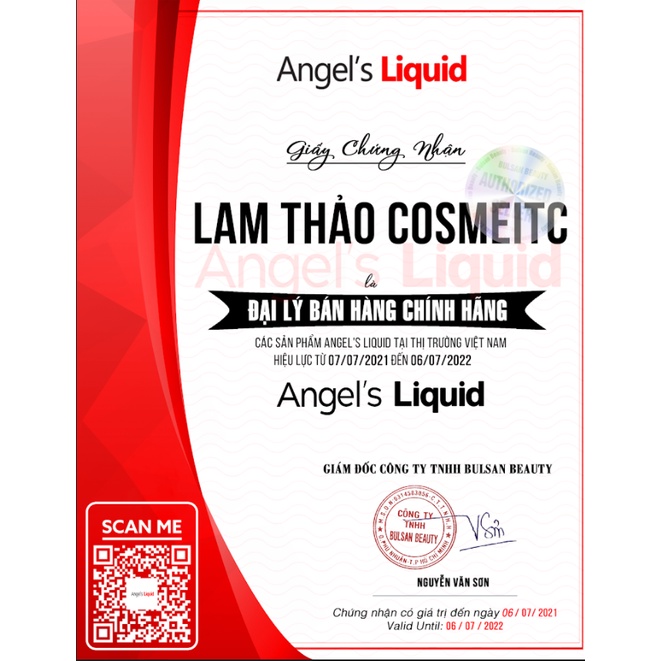 Huyết Thanh Trắng Da Angel’s Liquid 7 Day Whitening Program Glutathione 700 V-ample