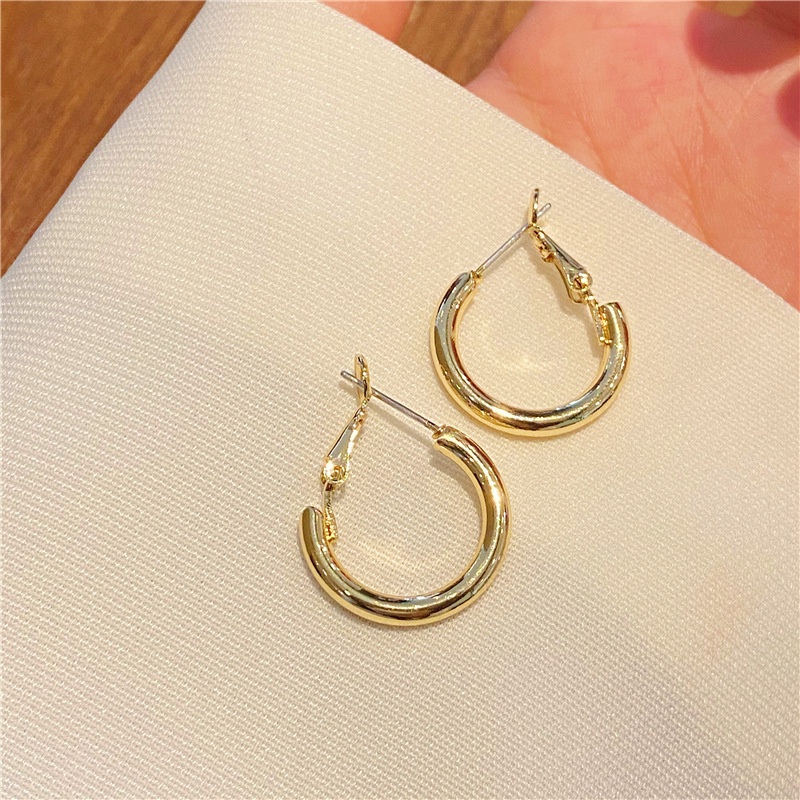Set 3 khuyên tai bạc S925 dạng vòng xoắn cá tính phong cách Hàn Quốc thời trang cho nữ