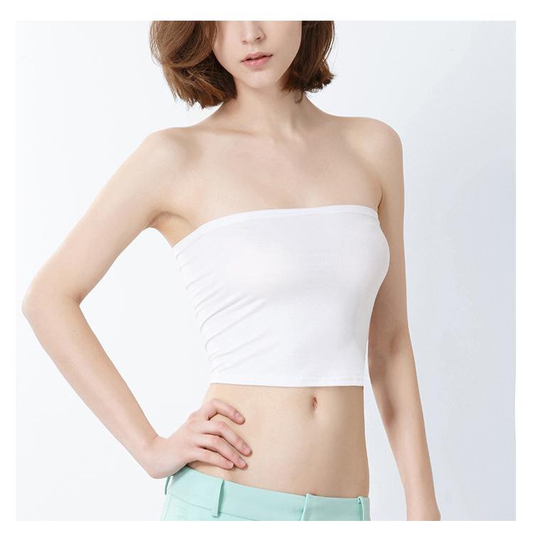 Áo Quây Ngực Tube Top Không Dây Trơn Mặc Lót Áo Croptop JD00 - Áo ống quây ngực | BigBuy360 - bigbuy360.vn