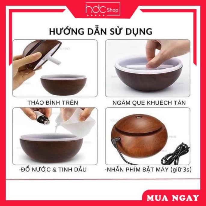 [ RẺ BẤT NGỜ ] XÔNG TINH DẦU GỖ TRÒN HÌNH HOA TUY.LIP ĐẸP HÀNG CHUẨN