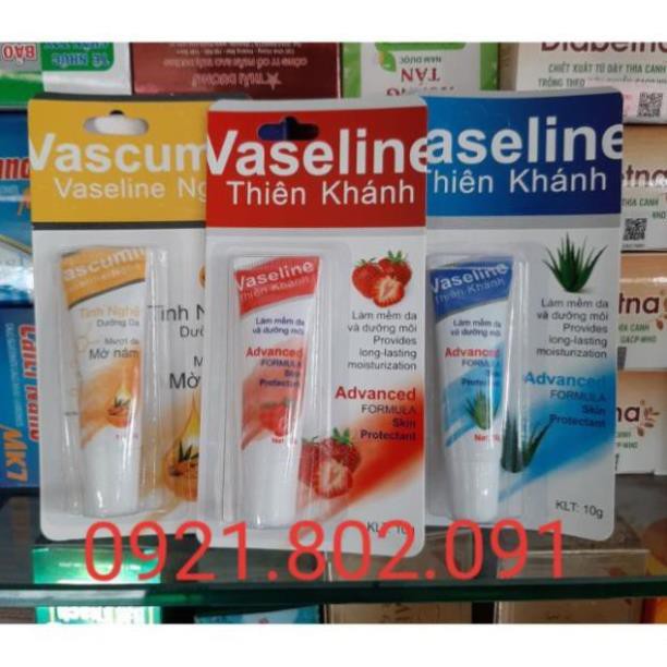 Vaseline hương dâu , nha đam, vascumin nghệ tube 10gr / vaselin