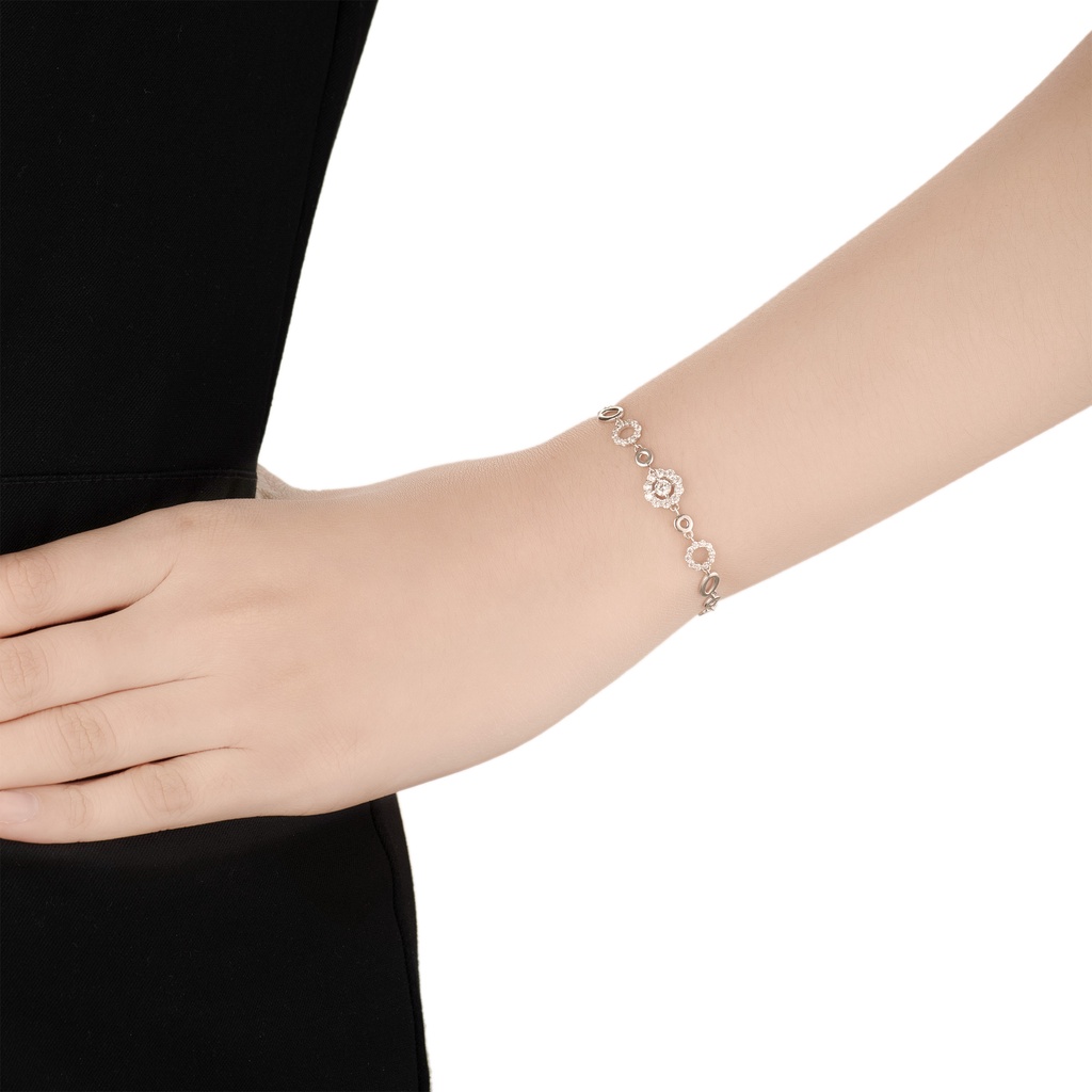 Lắc tay bạc đính đá CZ PNJSilver XMXMK000017