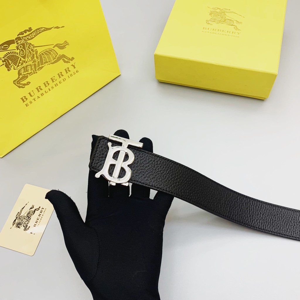 Thắt lưng, dậy nịt belt da thật xịn siêu cấp FULLBOX Burberry NV 85-110cm