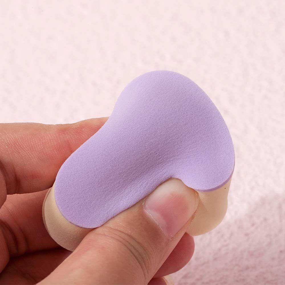 Mút Trang Điểm Hình Tam Giác Màu Tím Sử Dụng Được Cả Khi Ướt Và Khô