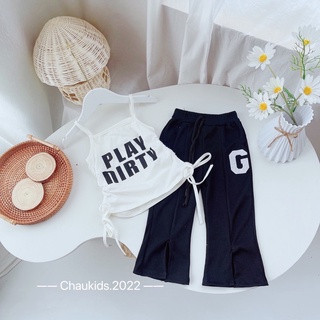 Set áo dây PLAY DIrTY bé gái