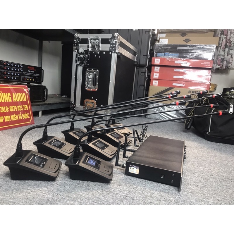 Micro Hội nghị Shupu SKM 2800 Bộ 8 mic không dây cao cấp